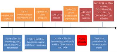 Case Report: Long Progression-Free Survival of Immunotherapy for Lung Adenocarcinoma With Epidermal Growth Factor Receptor Mutation